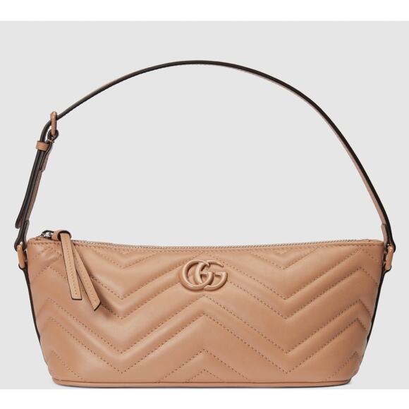 Gucci Handbags - Gucci GG Marmont Nude Matelassé Leather Shoulder Bag – Brand New with Tag